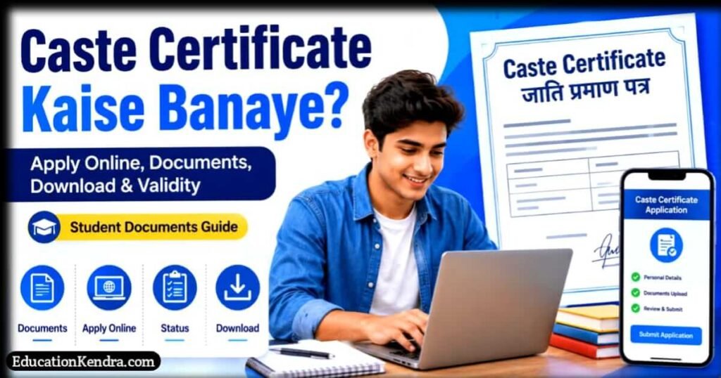 Caste Certificate Kaise Banaye? Apply Online, Documents, Download और Validity 2026 best