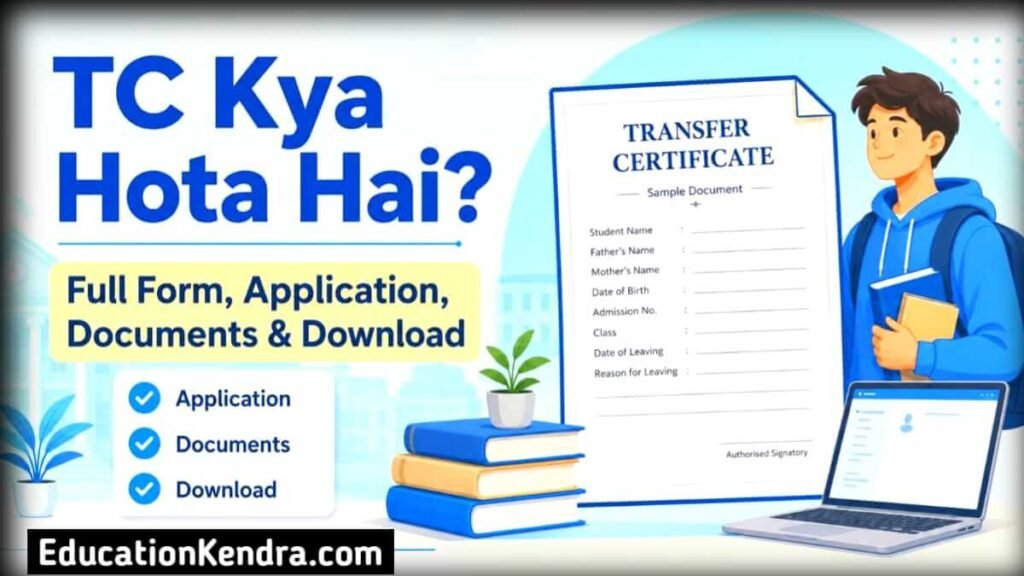 Transfer Certificate Kya Hota Hai? TC Full Form, Application, Documents और Download